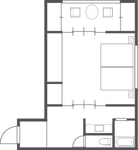 和室１２畳 間取り図